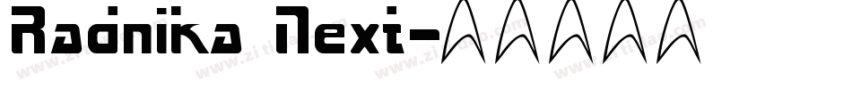 Radnika Next字体转换
